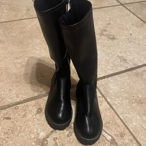 Black Knee-High Boots